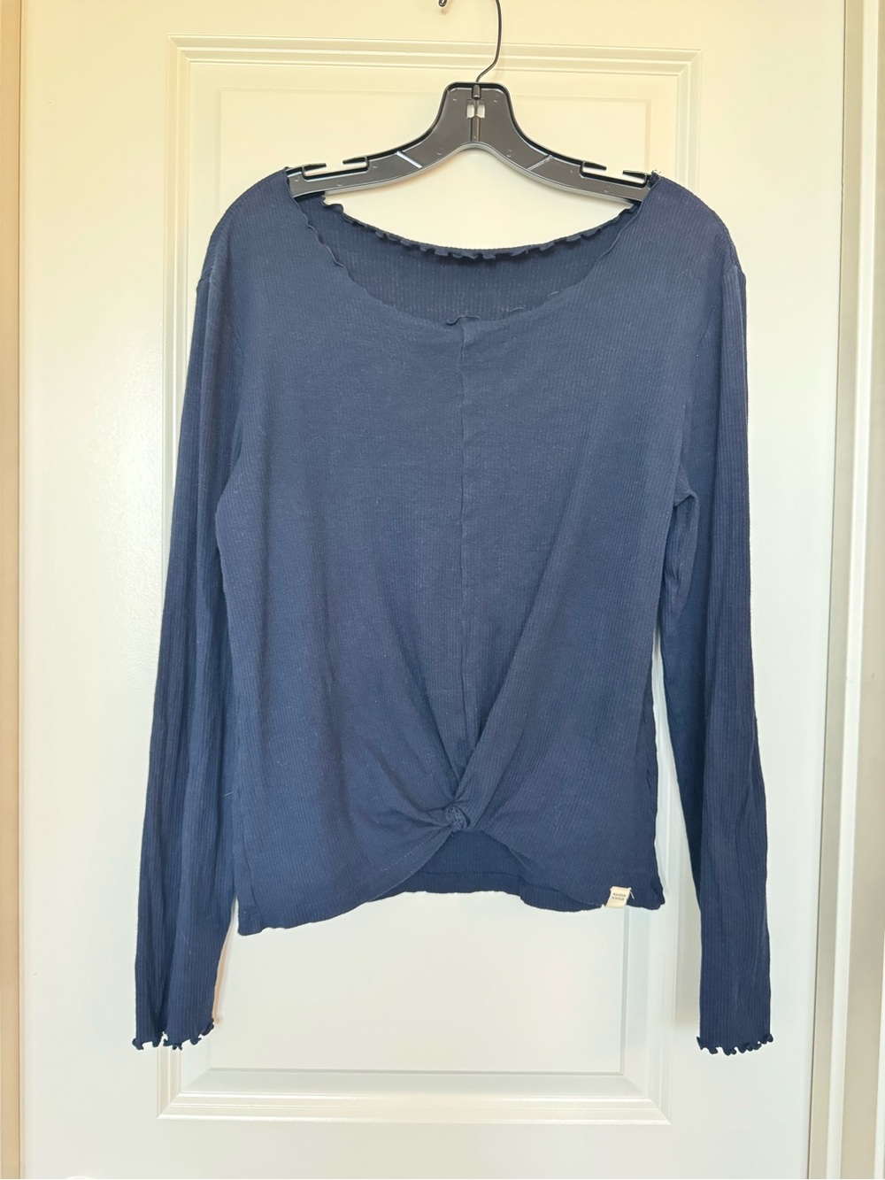 Scotch & Soda Ribbed Long sleeve with Front Twist